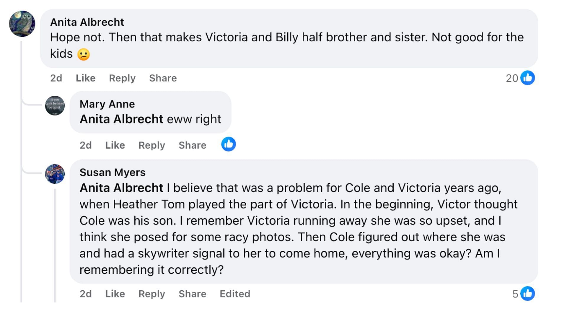 Screenshot from a Facebook post (Image via Facebook/@The Young & The Restless Official)